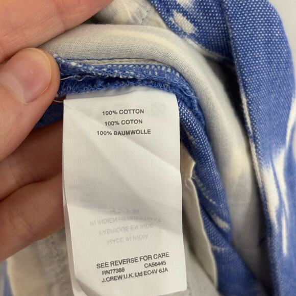 NWT J. Crew Sunfaded Ikat Print Cuffed Shorts - Size 12 - Picture 6 of 8